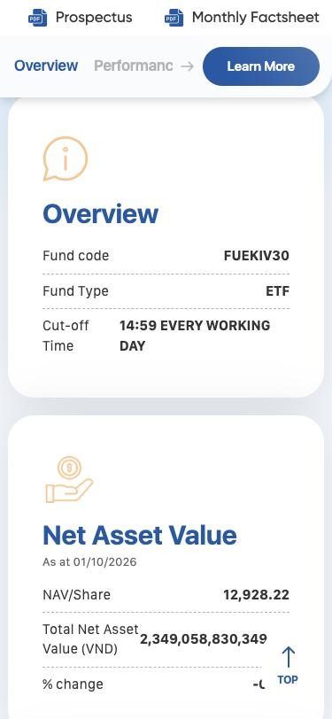 KIM Investment Funds — mobile screen 2
