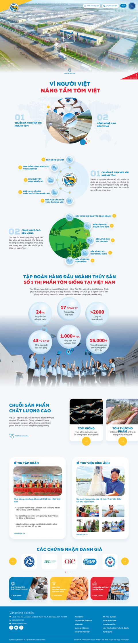 Viet Uc Seafood — Home page, full length