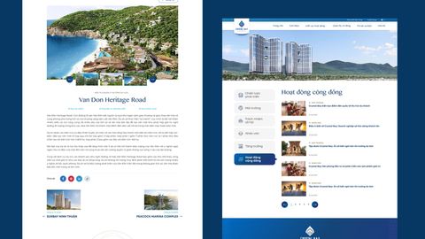 Crystal Bay Website — Inner pages